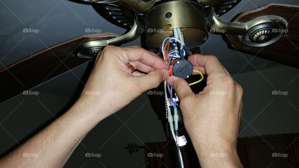 Changing the ceiling fan switch