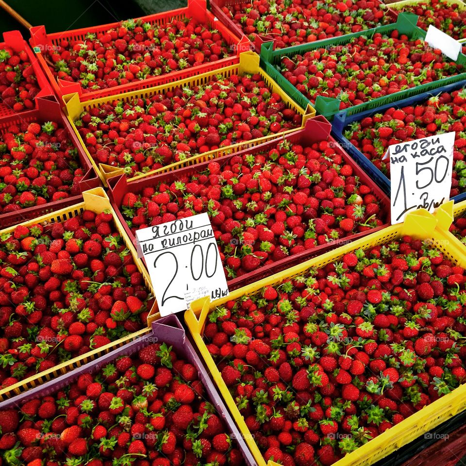 Plovdiv fruit and veg market 