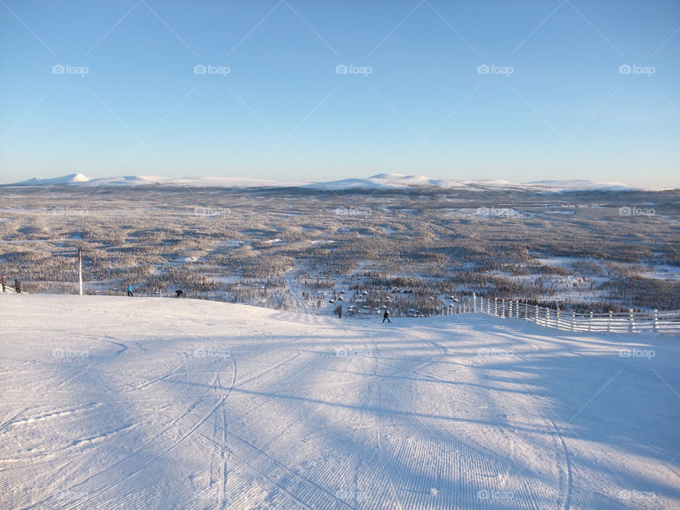 Winter mountain landscapes