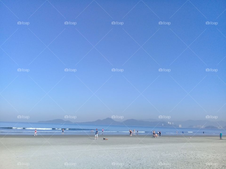 beach. Santos Brasil