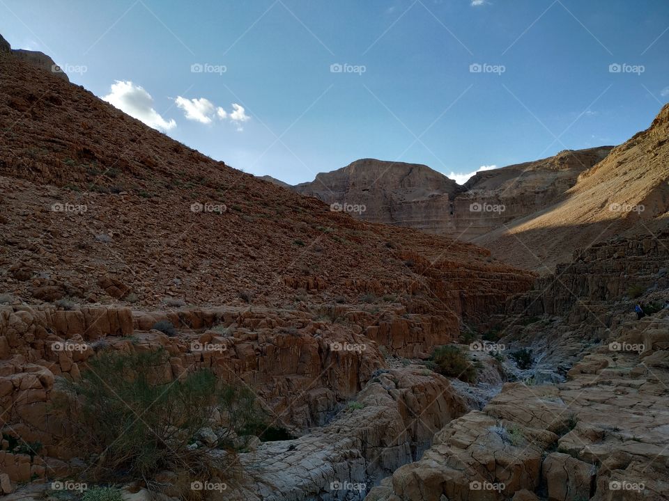Wadi Mishmar near dead sea