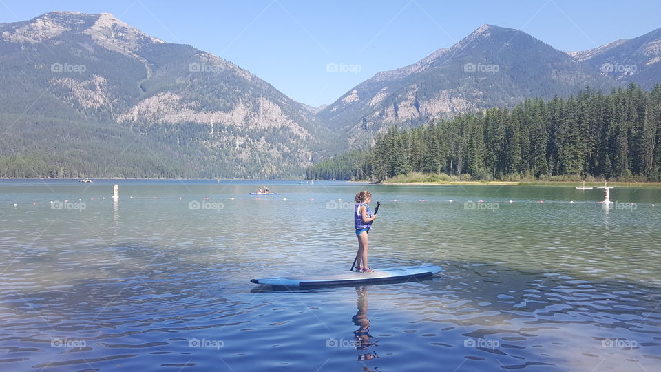 Young Paddle Boarder