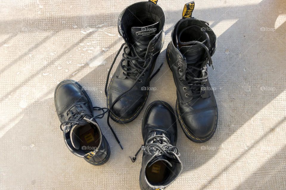 Two pairs of popular Dr. Martens