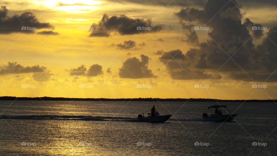 Sunset boat ride