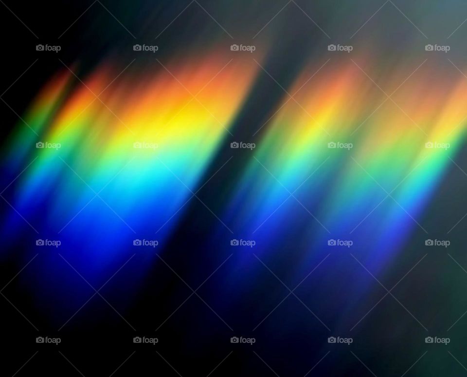 Photography of rainbow. Rainbow on black background.  Abstract web background. Banners and panels. Design background. Computer. Desktop background and design. Unique. Surrealistic. Dispersion of light