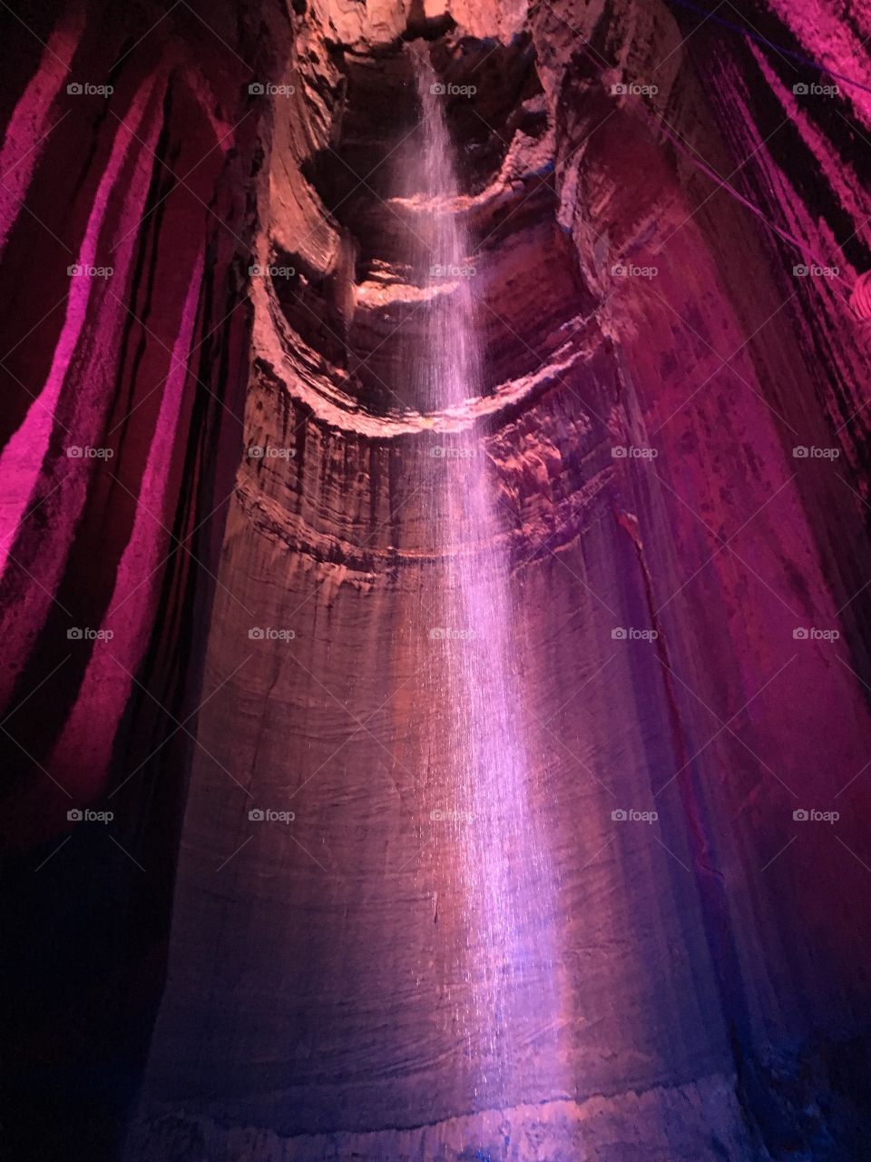 Low angle view of ruby falls