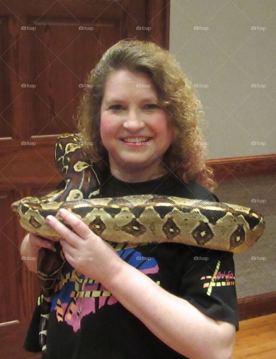 Holding a Boa Constrictor