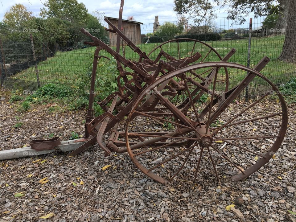 Rusted farm equipment 