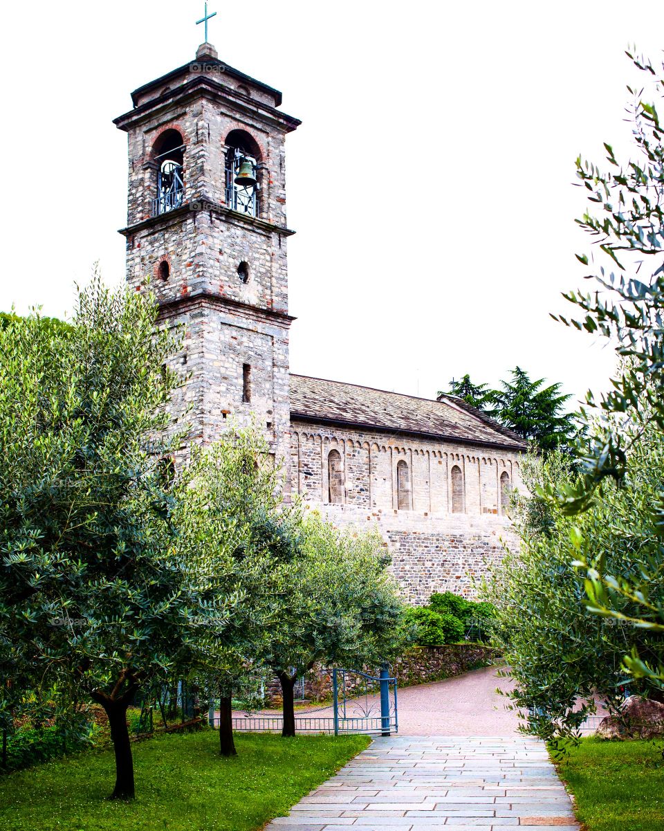 Abbey in lake como