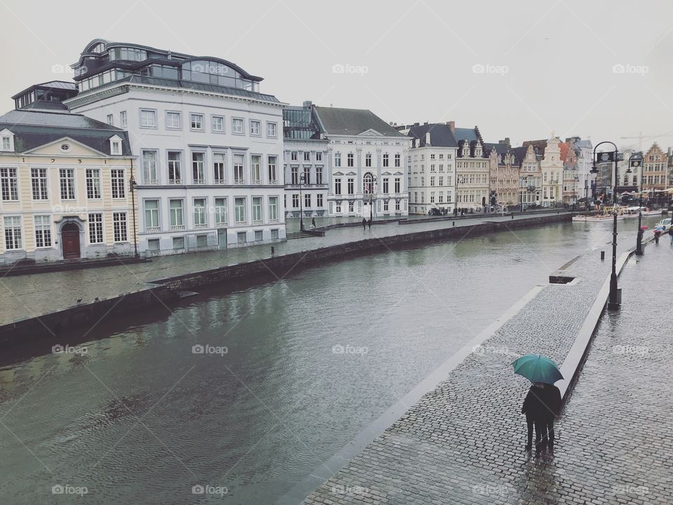 Rainy day in Brussels