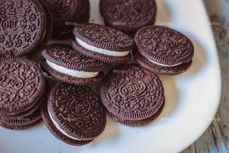 Oreos on a plate