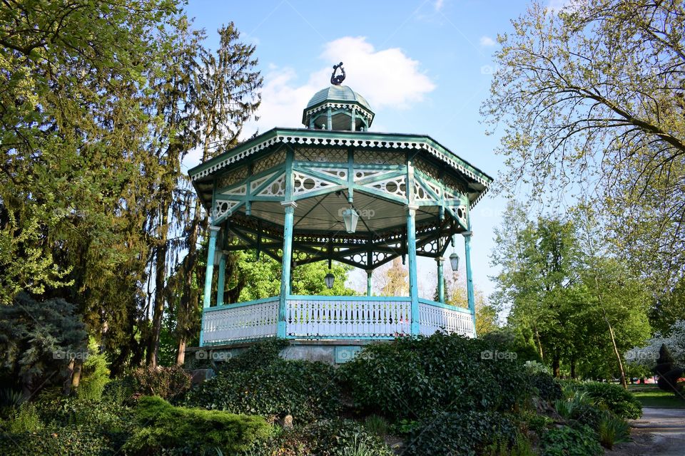 summer house in park