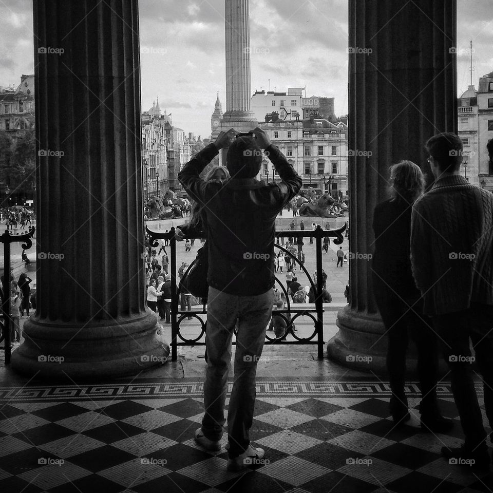 People at trafalgar square