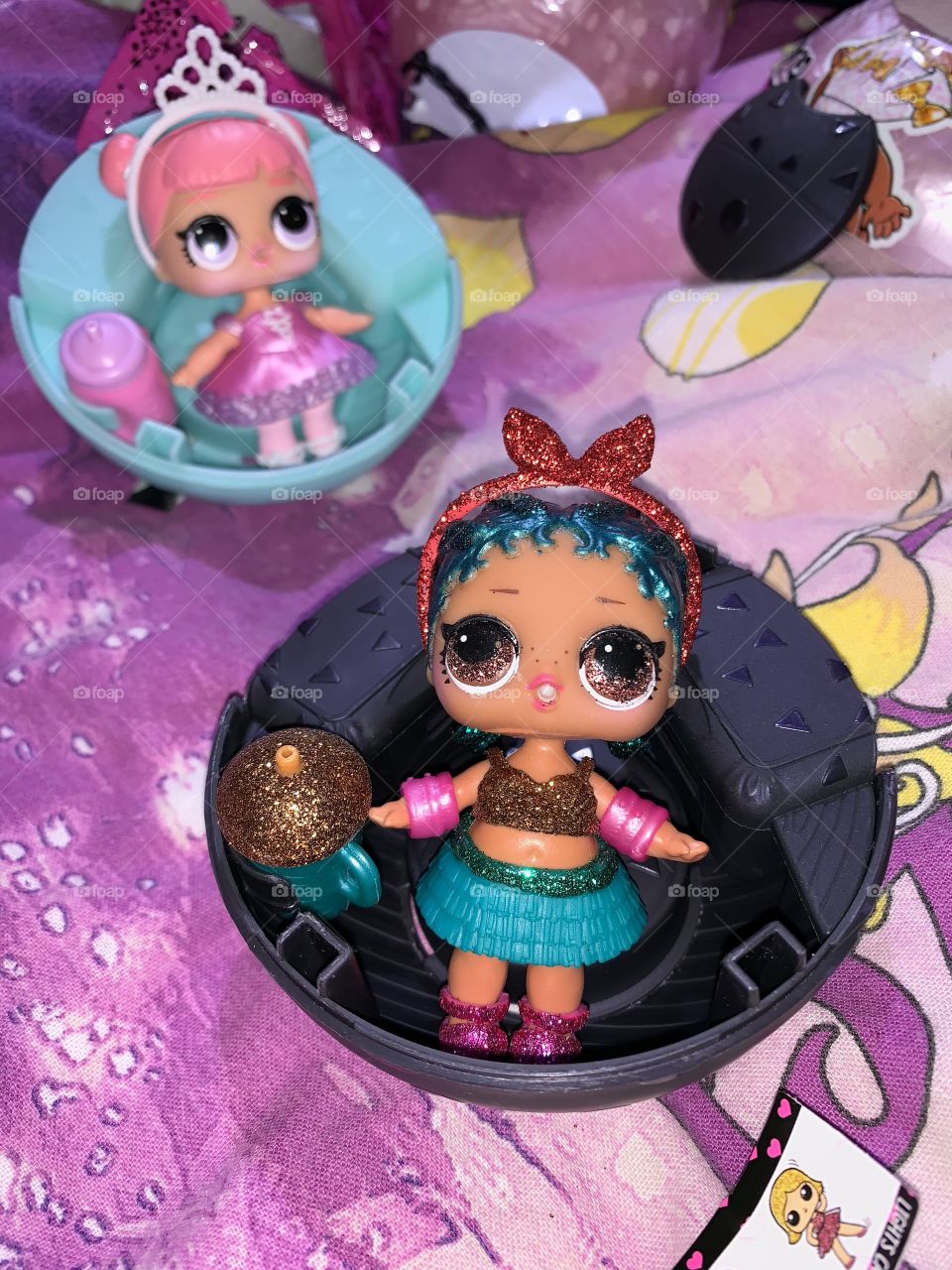 Center Stage and Coconut Q.T. Lol surprise dolls 