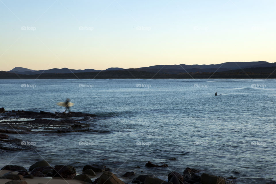 Time for an evening surf