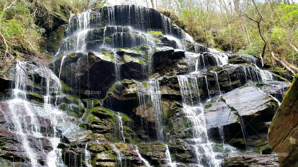 Beautiful Yellow branch falls in South Carolina