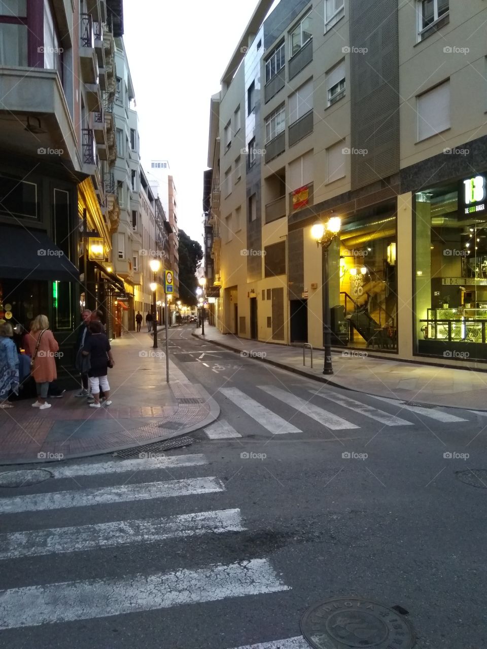 evening street in Spain