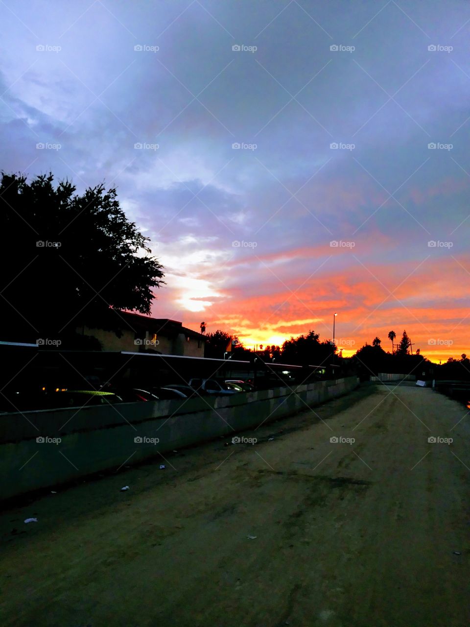 Sunset in Fresno