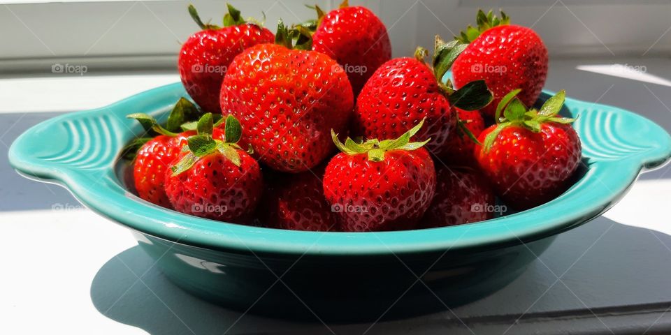 fiesta bowl of strawberries