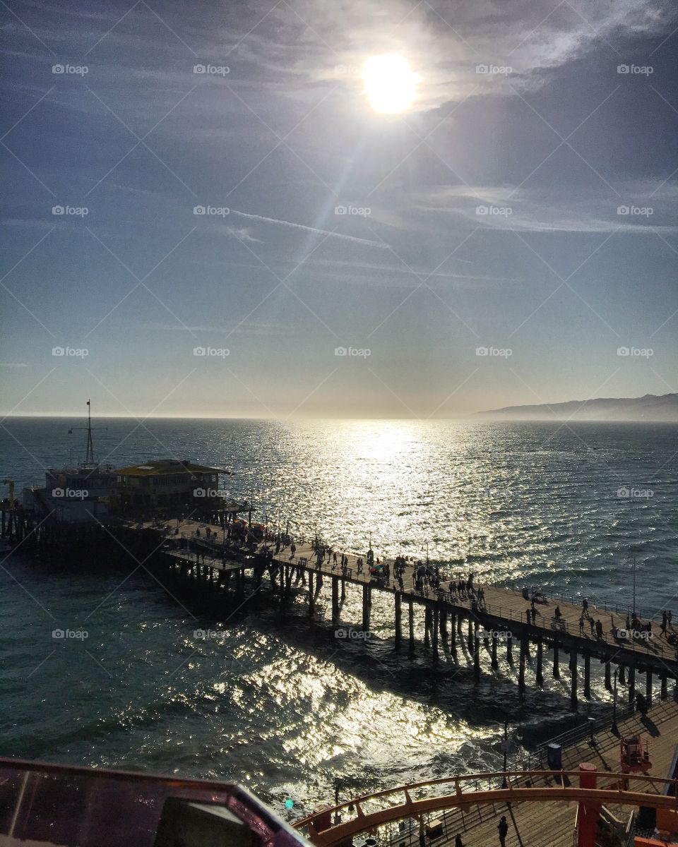View from the ferris wheel. Santa Monica, CA