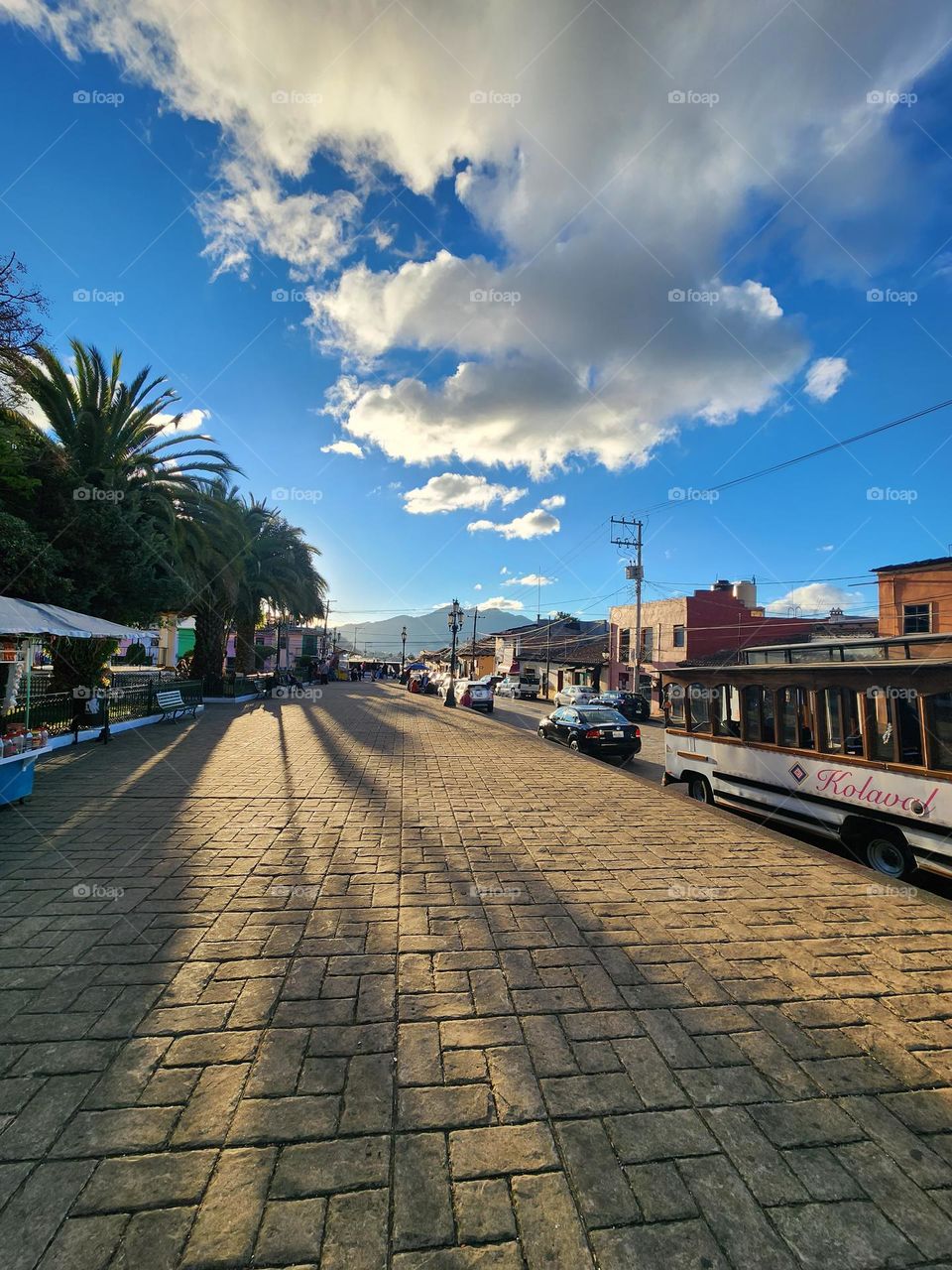 sky and street in Mexic