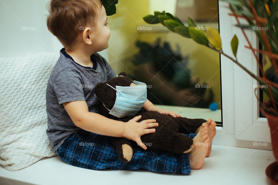 boy with teddy bear