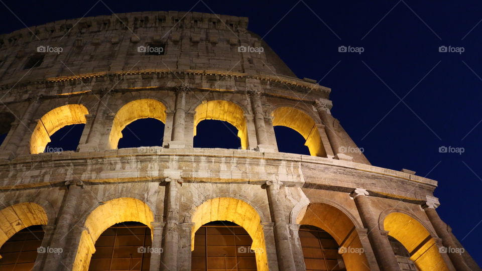 Colosseum at dusk