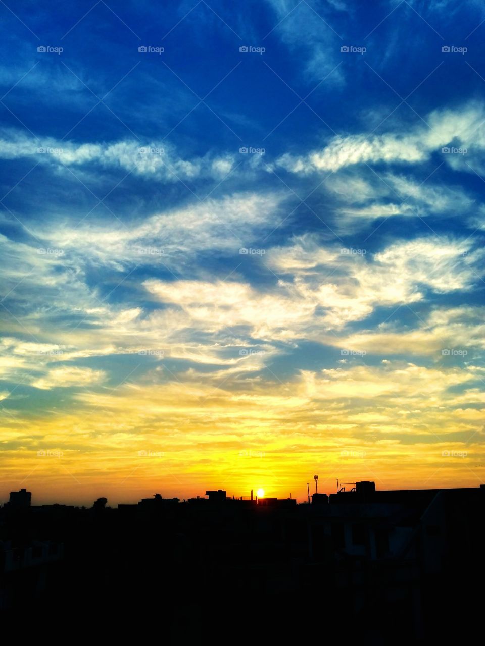 beutiful sunset, jaipur, India