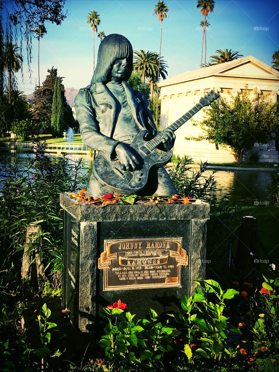 Johnny Ramone grave marker Hollywood Forever Cemetery