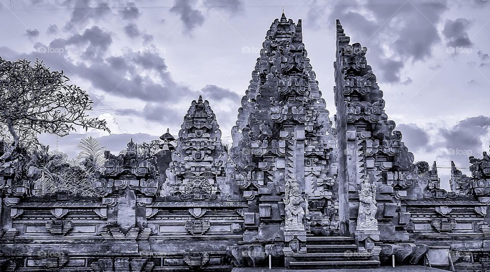 beautiful and luxurious temple in Bali, Indonesia