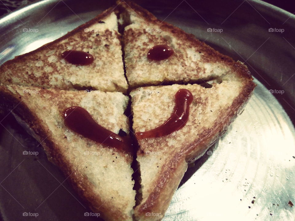 sandwich with superb smile😊😊