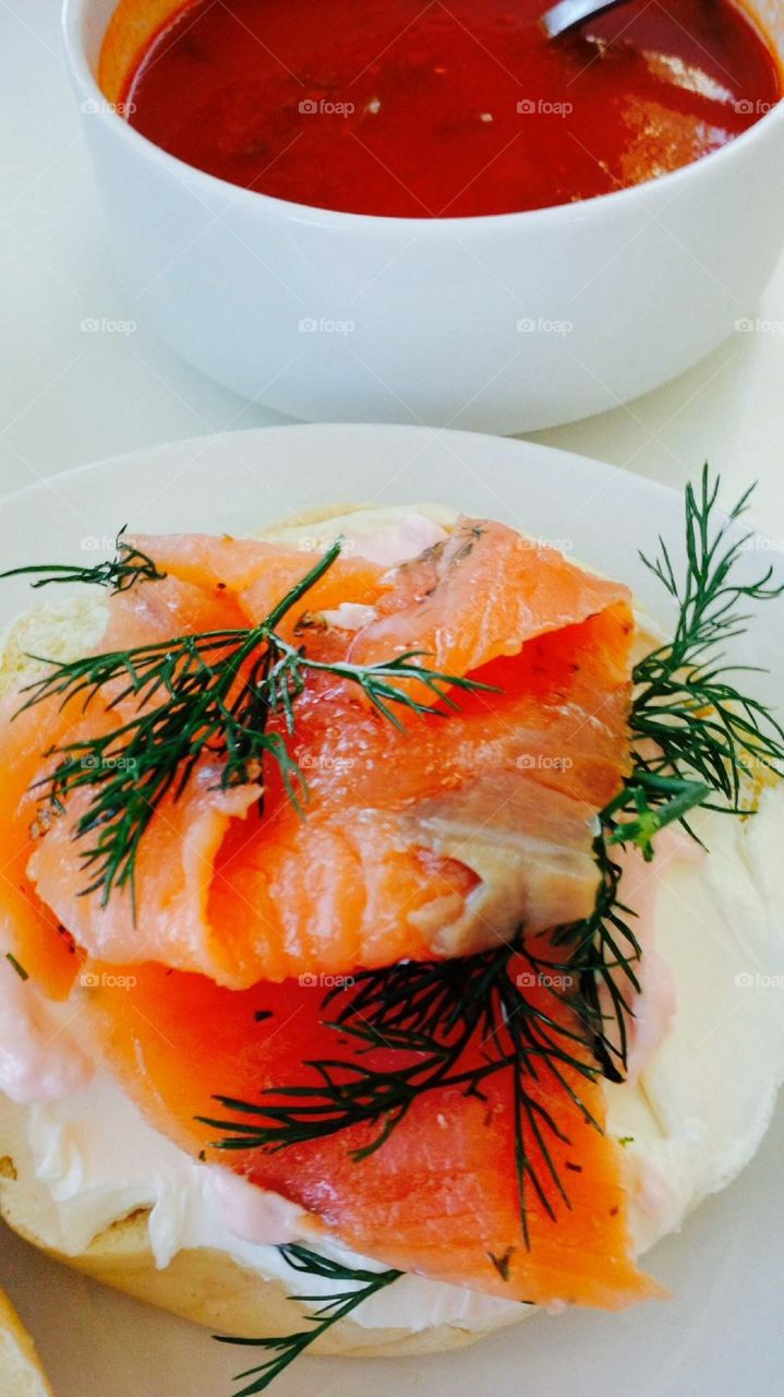 Smoked salmon