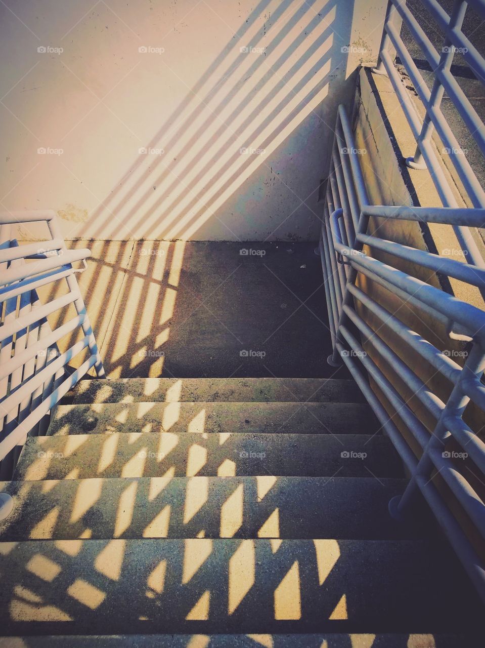 Parking Garage Stairs Filtered 