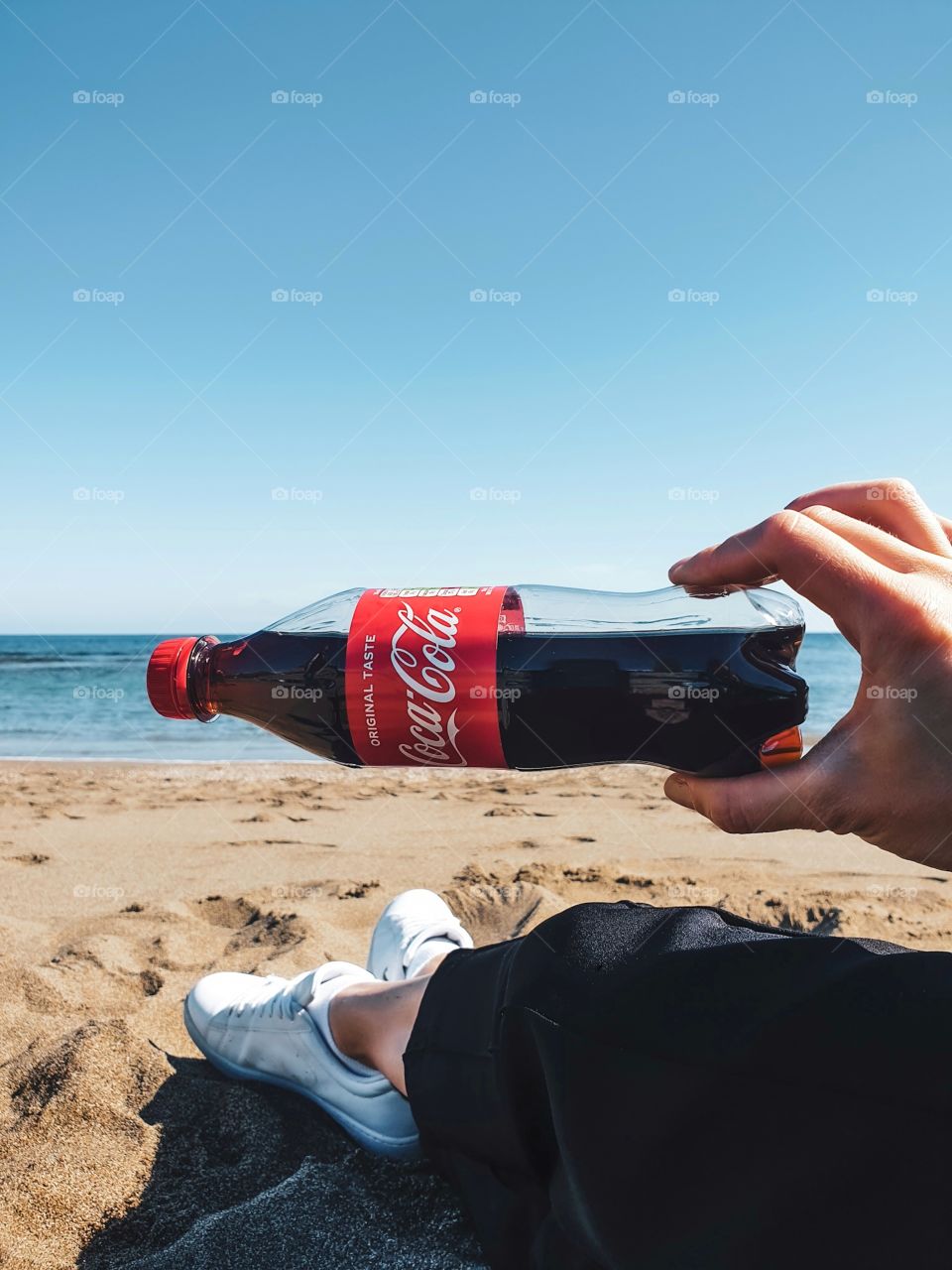 Coca Cola in the beach