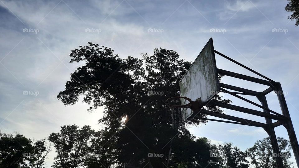 Old basketball court