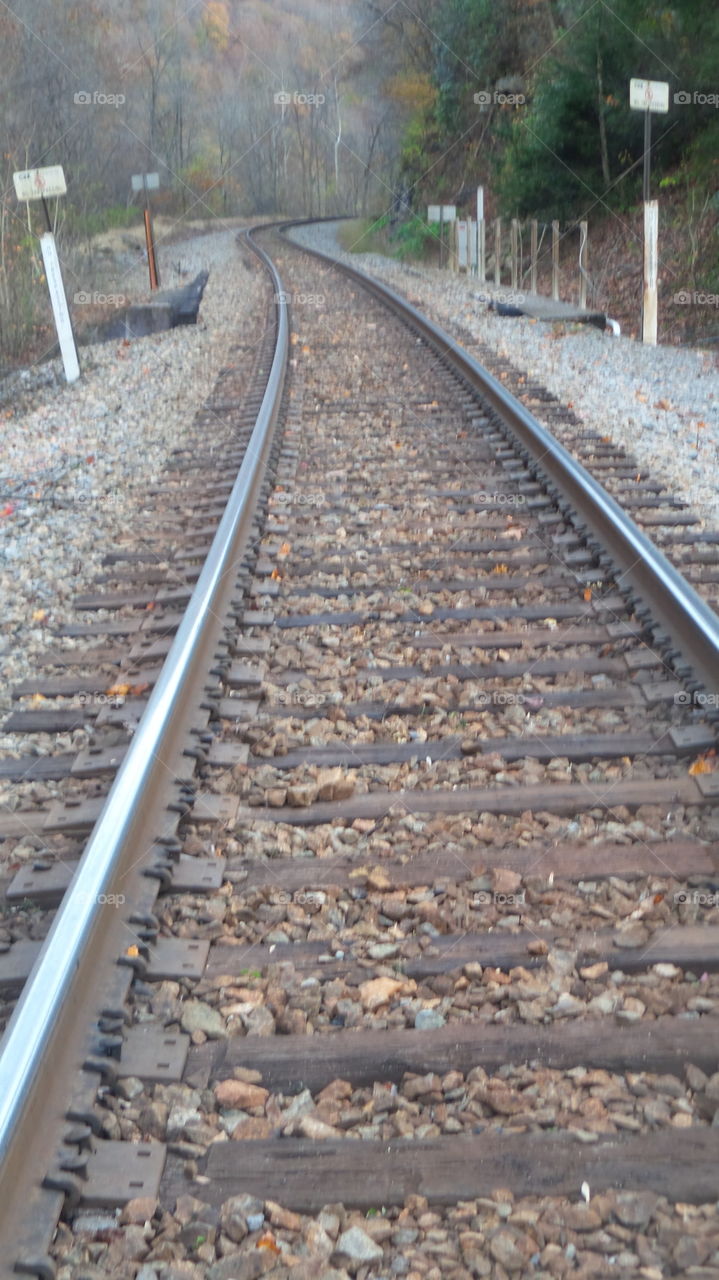 railroad tracks at the Gorge