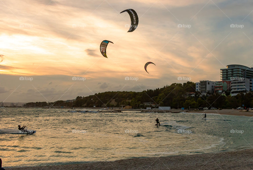 Odd numbers - three windsurfers