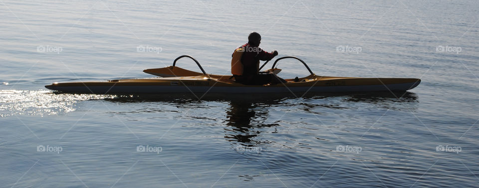 paddling lillebælt outrigger canoe water by salsa