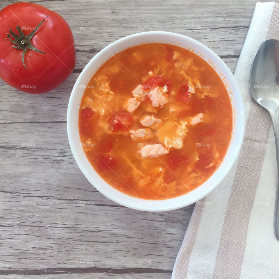 Tomato soup for lunch 