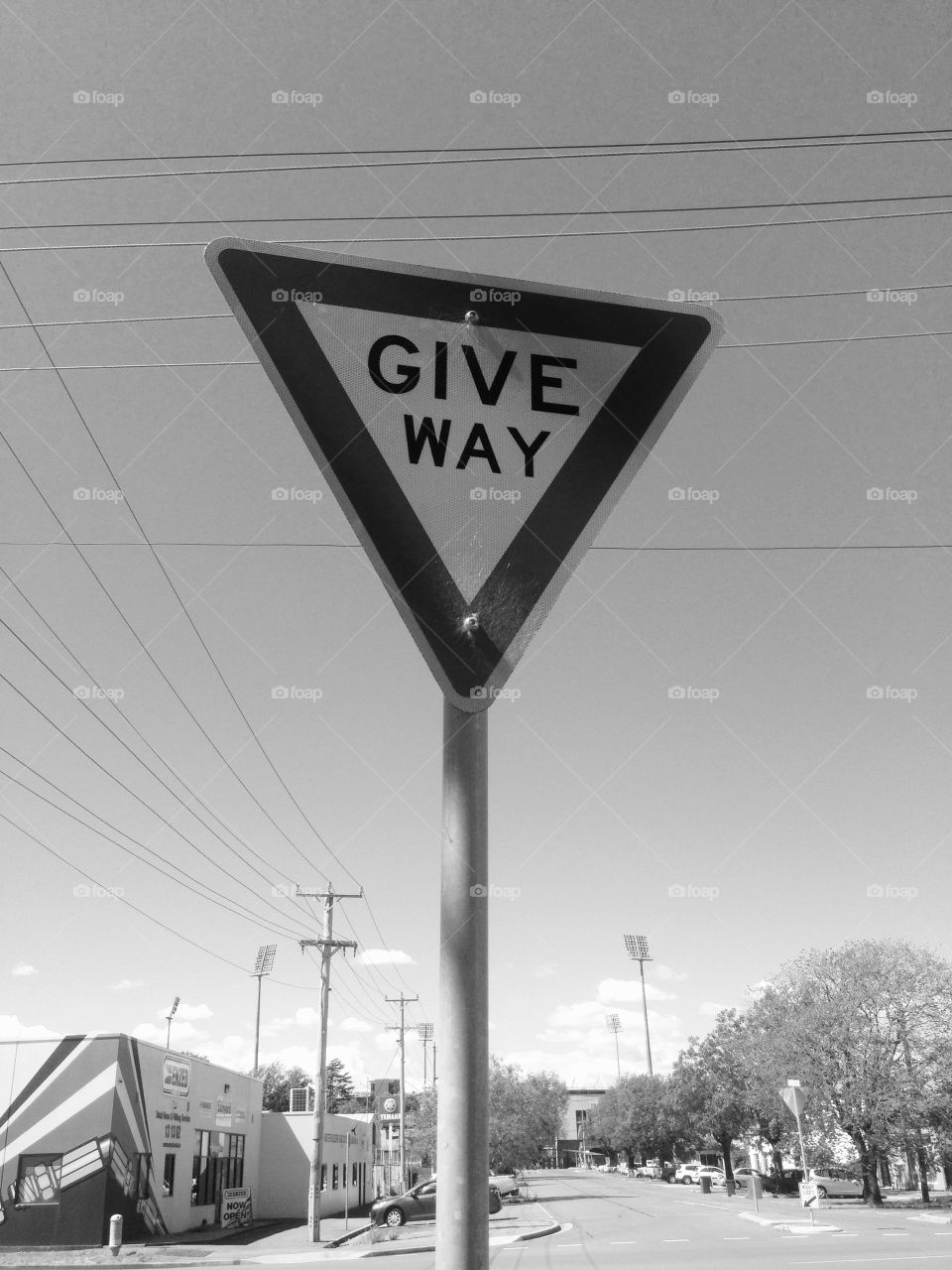 Give way sign Australia 