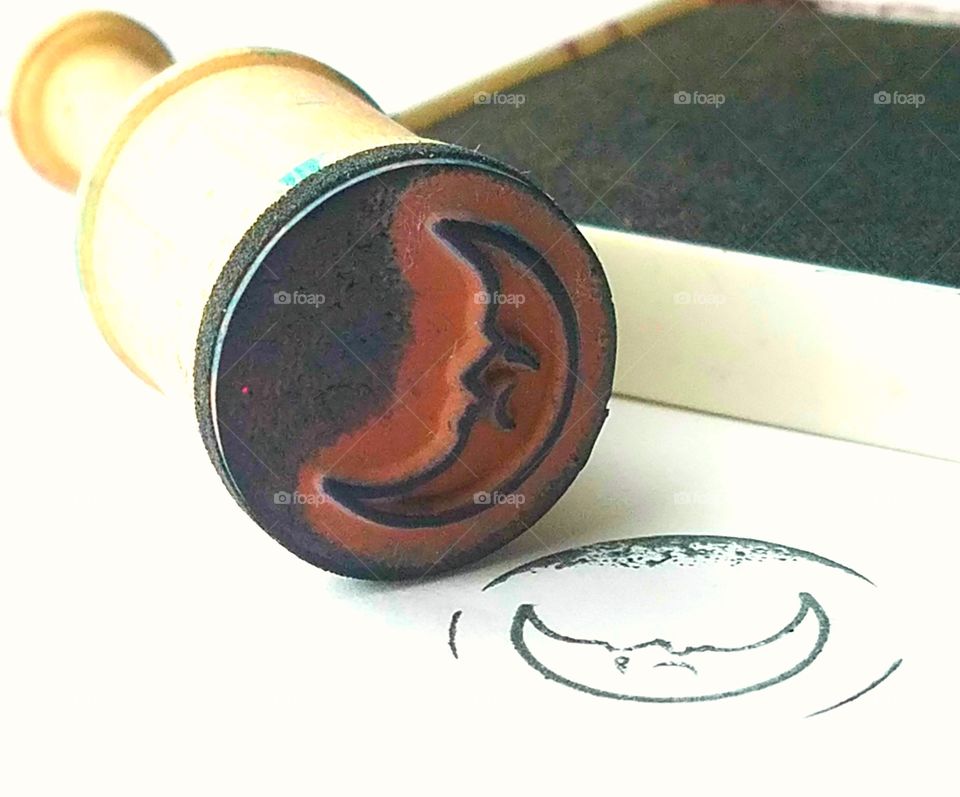 moon ink stamp