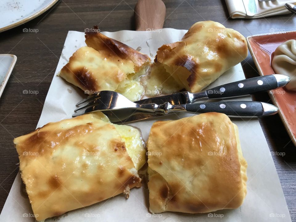 Hachapuri-cheese bread-Caucasian cuisine