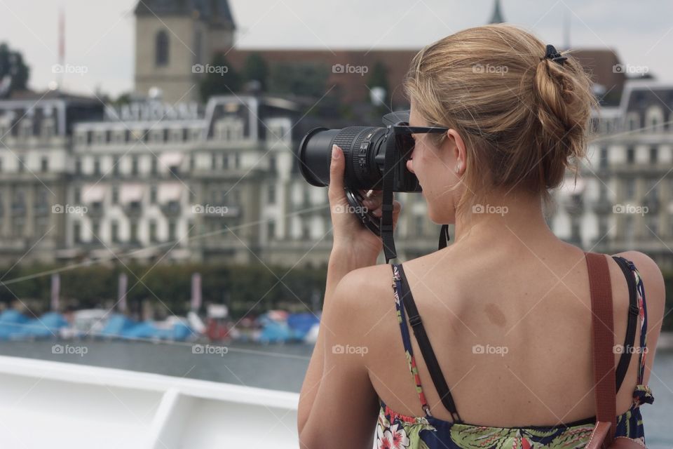 Young Lady With A Camera