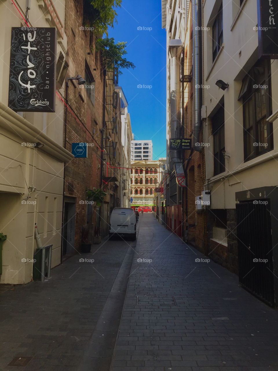 Quite and well kept back alley @ auckland 