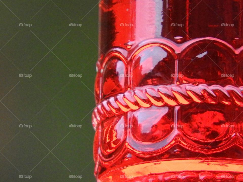 Glass hummingbird feeder