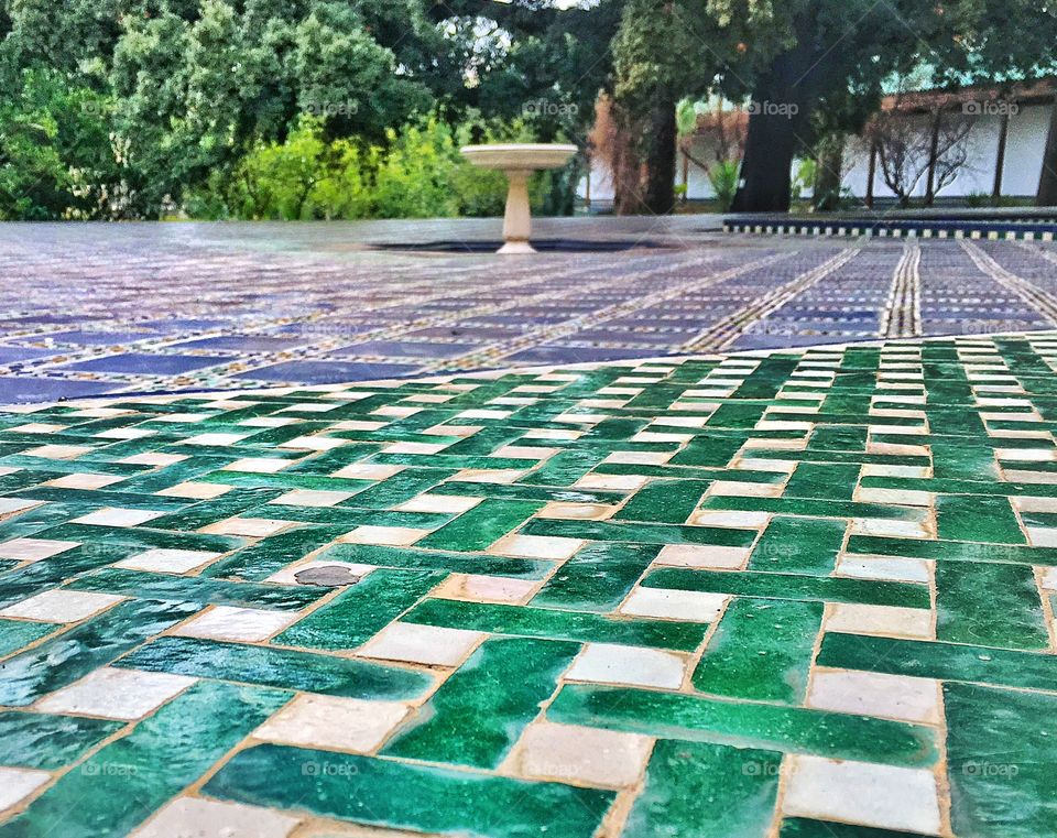 Beautiful outdoor floor in Fez