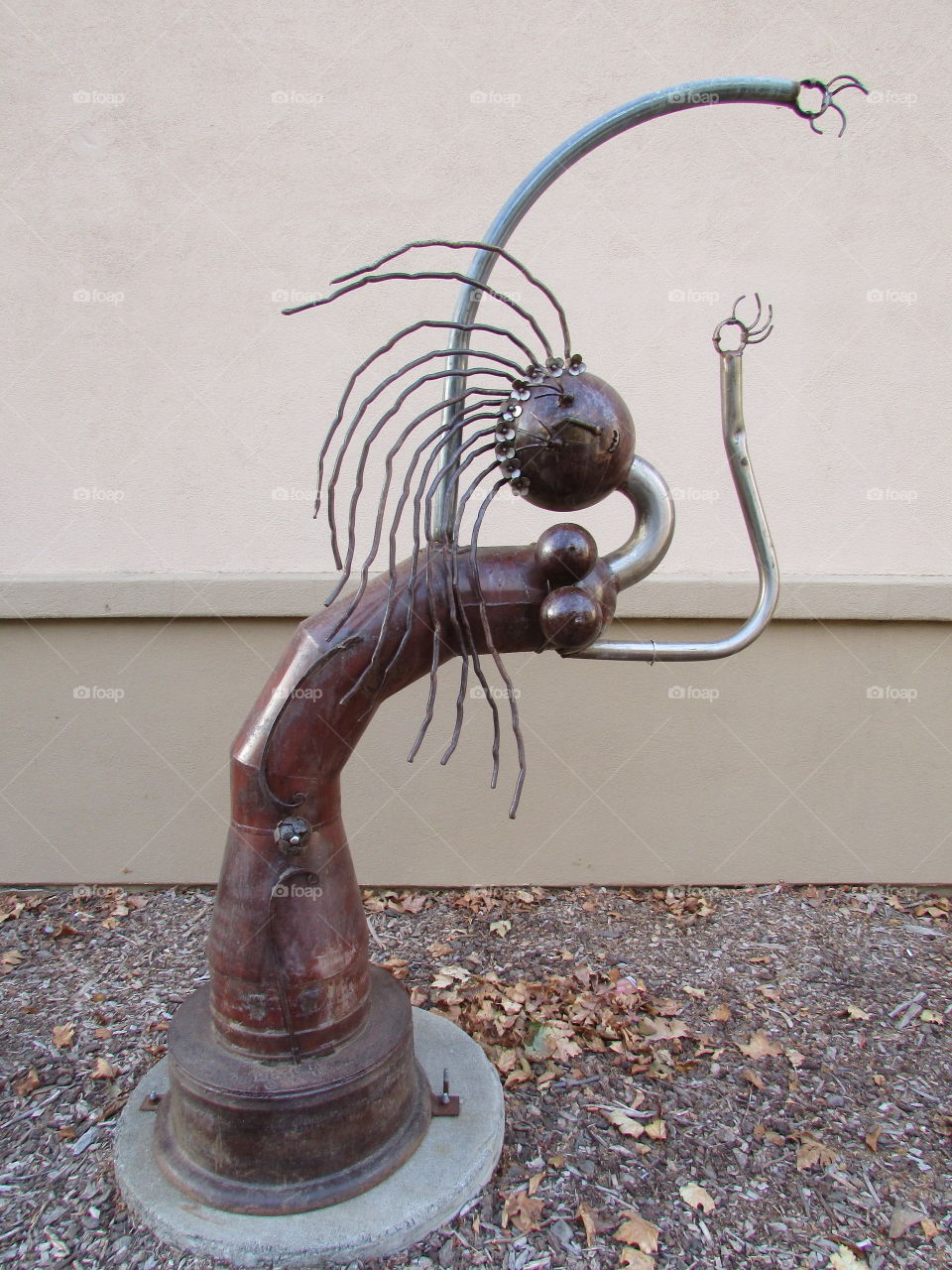 Iron sculpture. in Old Town Fairfield California iron museum