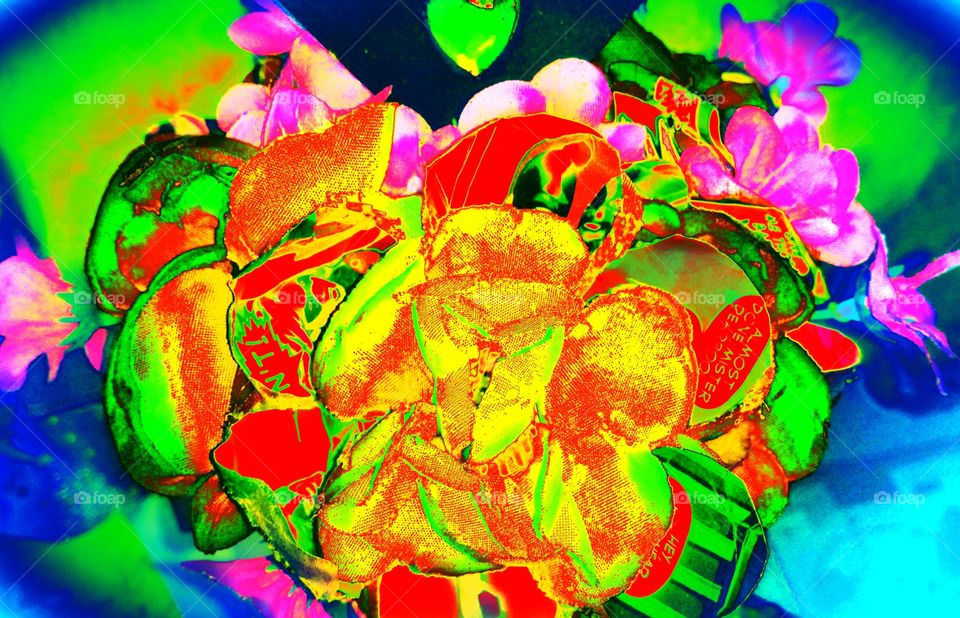 Arty wedding flowers edit