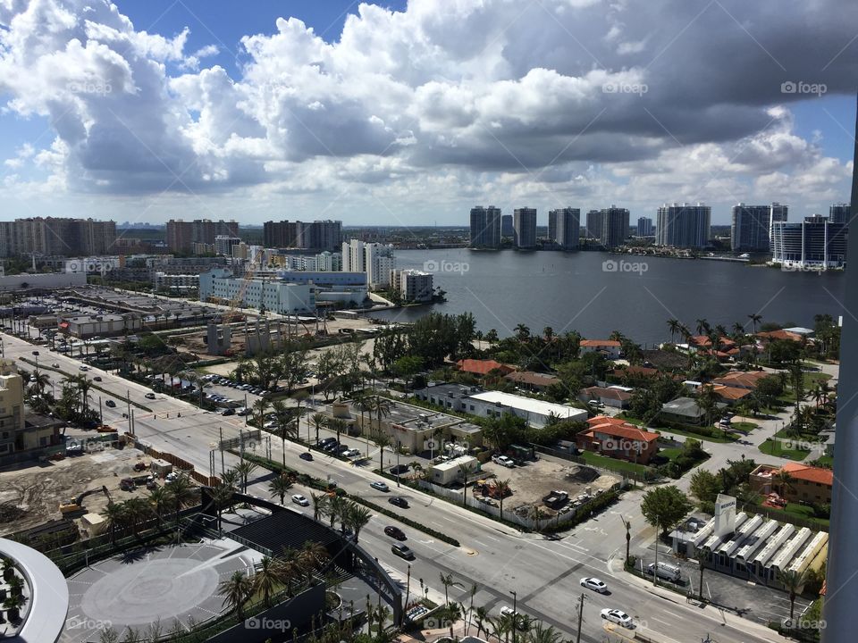 Skyline of Miami Florida 