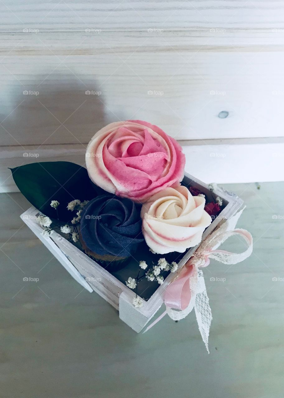 Cupcake flowers 